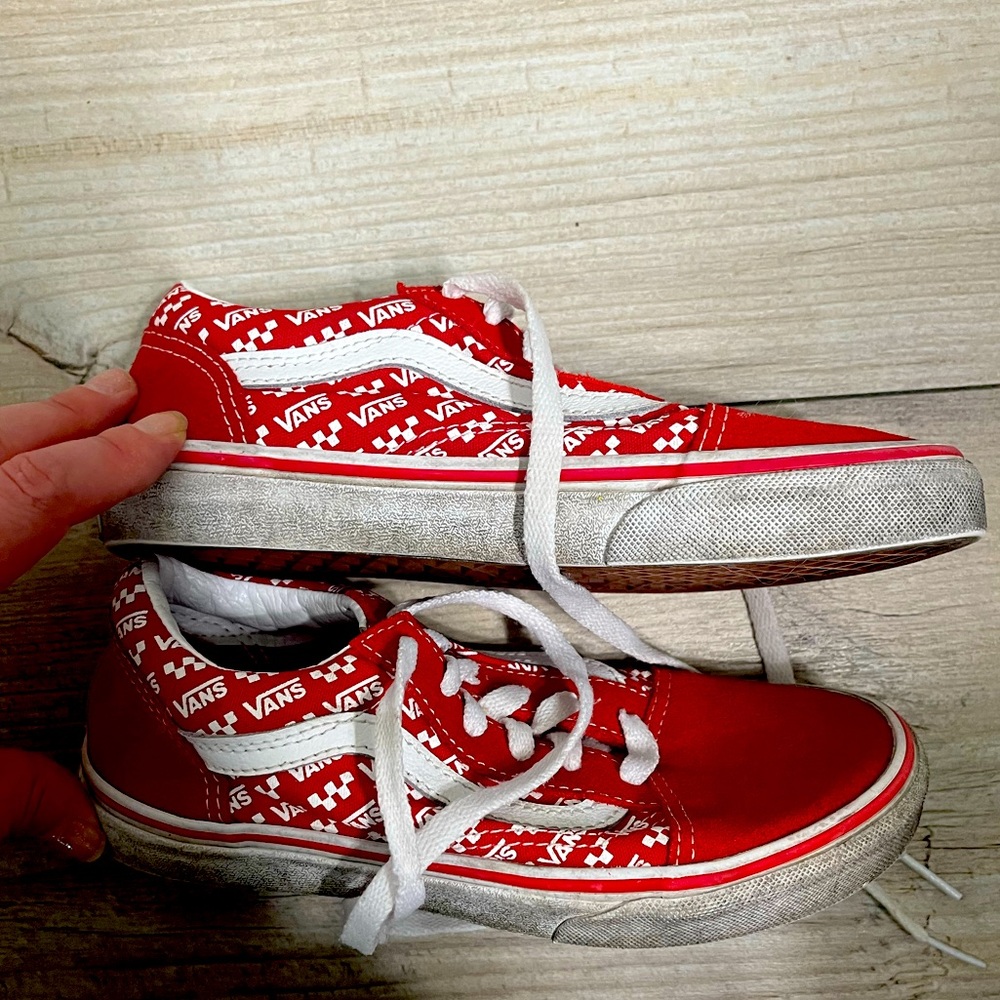 Kids red vans